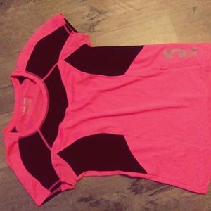 Fila hot pink gym top